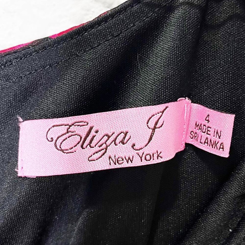 Eliza J Floral Chiffon Sleeveless Pleated Maxi Dress 4 Sheath - Picture 10 of 10